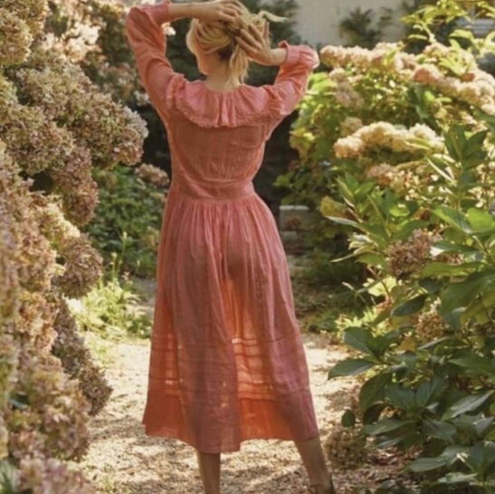 Doen Marla Midi Dress Apple Blossom Medium NWT - Picture 2 of 9